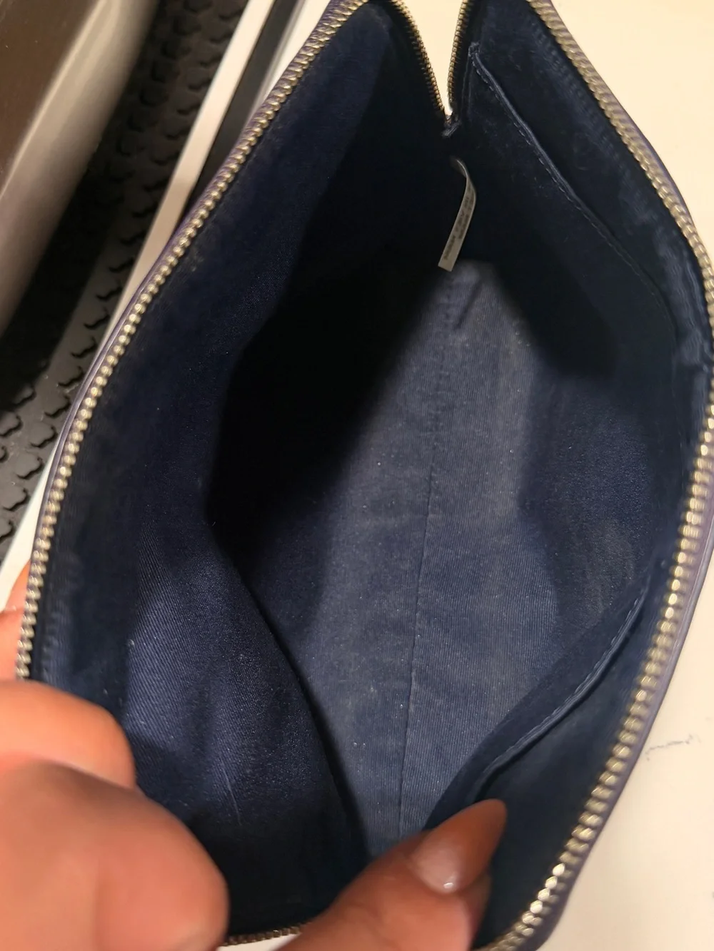 Coach Pink and Purple Signature Coated Canvas Cosmetic Pouch